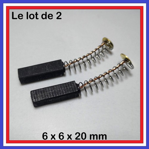Lot balais charbon 6 x - 6,