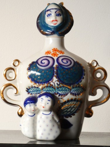 Bouteille flacon porcelaine - bouteille,