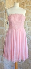 Robe cocktail rose taille