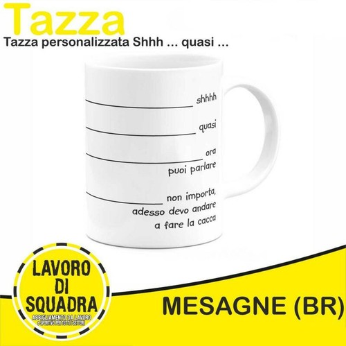 Tasse shhh près heure - près, pouvez