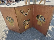 Paravent Japonais  Vintage Byobu, Folding Screen, 4 panneaux 88cm x 176cm