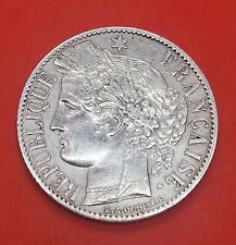 FRANCE 1 FRANC 1872A ARGENT