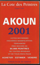 AKOUN la cote des Peintres 2001