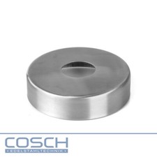 Acier Inox Rosette Avec Trou Central Taillé pour Poteaux Ronds Cache