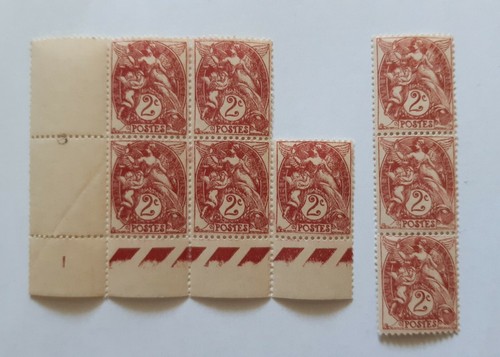 Timbres type blanc - blanc, neuf