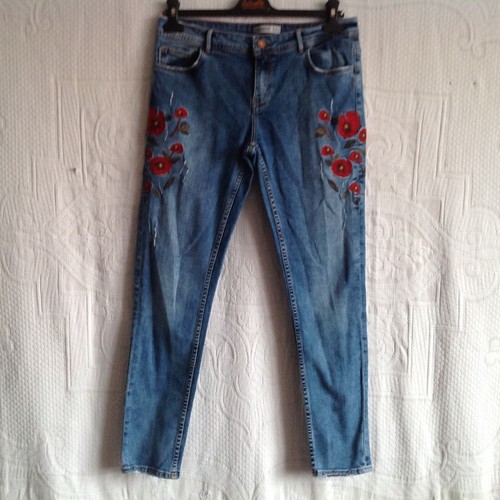Zara pantalon jeans - jeans, femme