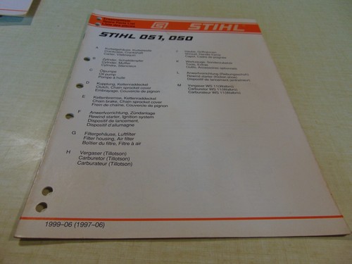 Tronçonneuse stihl 051 050 - 051,