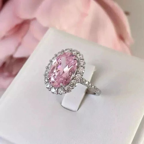 Bague diamant saphir rose