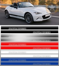 2 X BANDES RACING MAZDASPEED POUR MAZDA MX5 MX7 MX8 AUTOCOLLANT STICKER BD607P