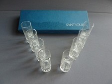8 VERRES A LIQUEUR VODKA CRISTAL TAILLE MAISON SAINT LOUIS MODELE DEAUVILLE