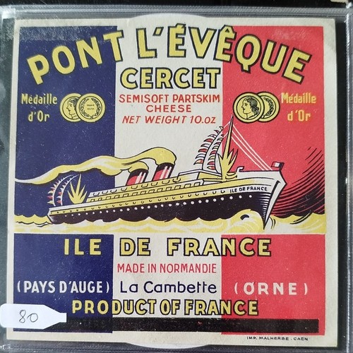 E80 etiquette fromage - -,