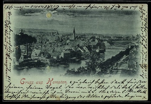 Carte postale clair lune - postale, de