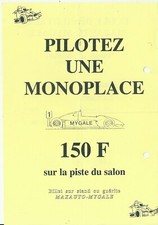 Publicité Ecole de Pilotage monoplace Mygale Formule Ford Montlhéry Maxauto