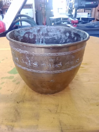 Pot fleur cuivre orné - de,
