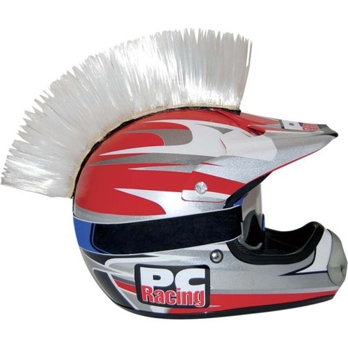 Crete casque mohawk - casque, blanche