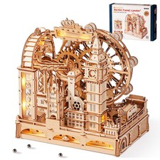 Marble Travel London – Puzzle Circuit à Billes 3D en Bois, Kit STEM pour Adol...