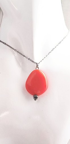 Collier pendentif perle ovale - perle,