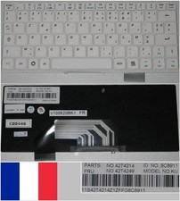 Clavier Azerty Français LENOVO S9 S10 V100620BK1 42T4214 42T4249 8C8911 Blanc