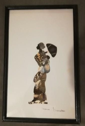 Tableau marqueterie ailes - tableau, en