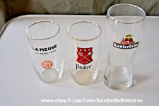 3 Verres a bière publicitaire