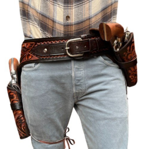 Western gun holster belt - holster,