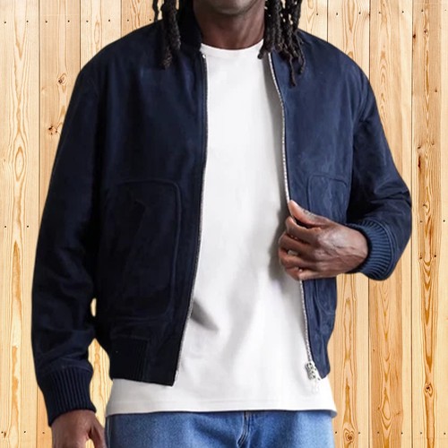 Leather junction veste bomber - leather,