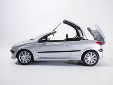 OCCASION en boite PEUGEOT 206 CC gris / int rouge & noir 206CC 1/18 S16