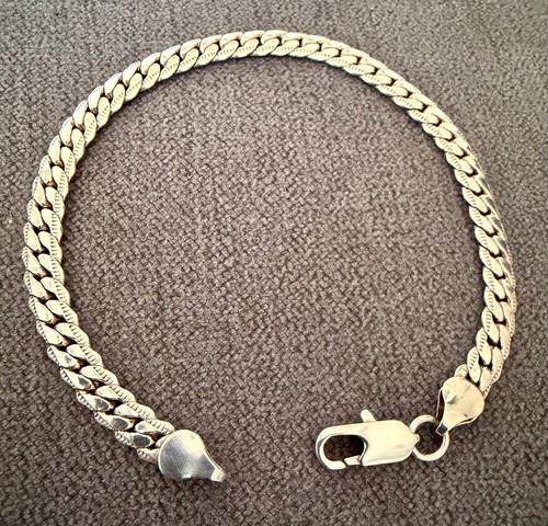 Gourmette bracelet argent - gourmette,