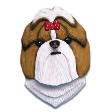 Figurine Plaque Tête Shih Tzu