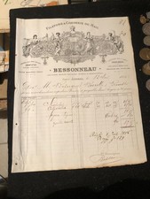 facture, filature et corderie du mail , béssonneau, angers , 18886