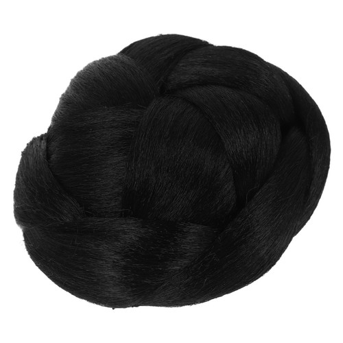 Chignon tressé avec - , peigne