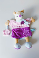 Doudou Plat/Marionnette Biche/Faon Rose Violet Étoile Il Était Une Fois Baby Nat