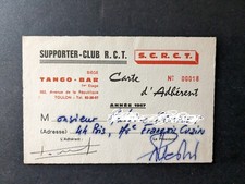 Carte adhérent de supporter RCT Toulon