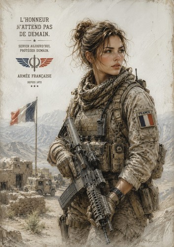 Photo soldate armée - photo,