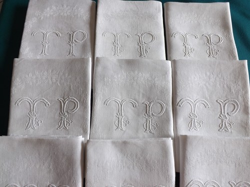 Serviettes table mono t - 12, table,