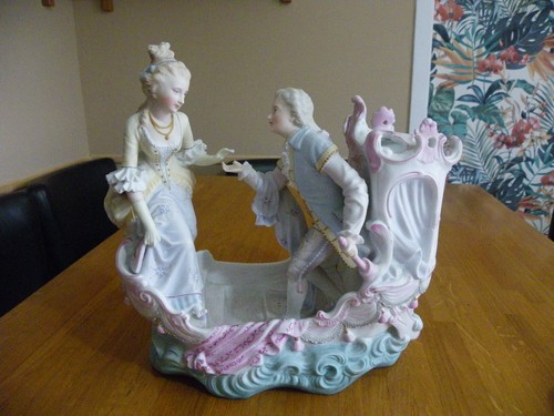 Statue biscuit couple sur - statue,