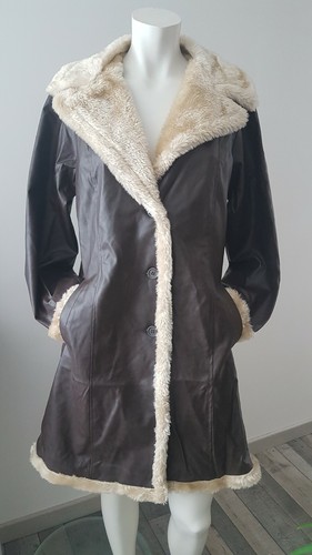 Manteau long col fausse - manteau,
