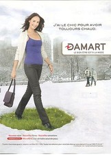 PUBLICITE ADVERTISING 2010 DAMART Thermolactyl Microfibre