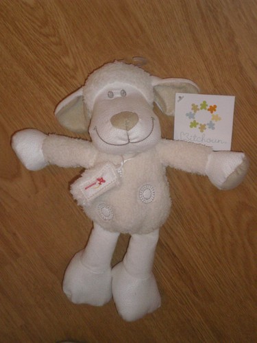 Peluche doudou mouton - peluche,