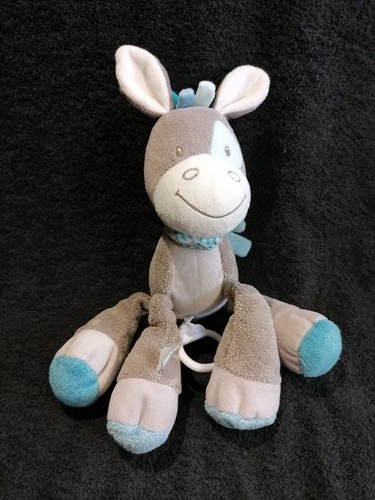 Doudou peluche musicale - , âne