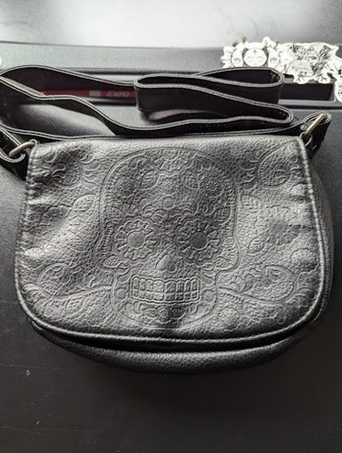 Loungefly black embossed - embossed, sugar