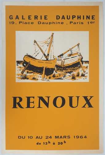 Affiche art renoux - [affiche, d'art]