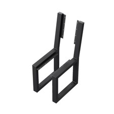 Bankbeine Bankgestell Banc de Jardin pour Parc Pied Acier Noir Londres 2 Pièce