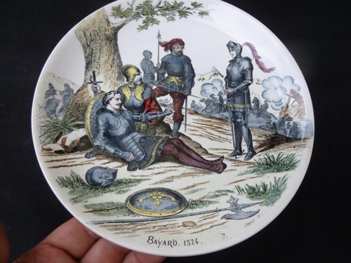 Assiette faience creil - faience,