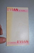 Ancien carnet publicitaire bon de commande EVIAN (Bar restaurant)