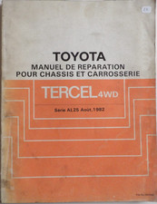 Manuel d'atelier TOYOTA  TERCEL 4WD chassis et carrosserie de 08 / 1982