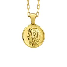 Collier Vierge Marie en argent