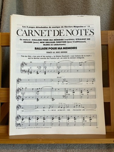 Carnet notes pages - de,