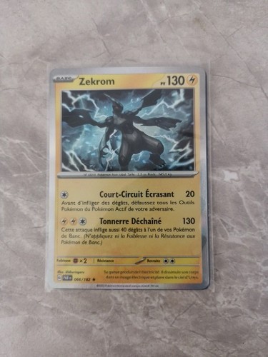 Carte pokémon zekrom - pokémon,