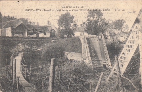 Cpa guerre ww1 pont arcy - 14-18,